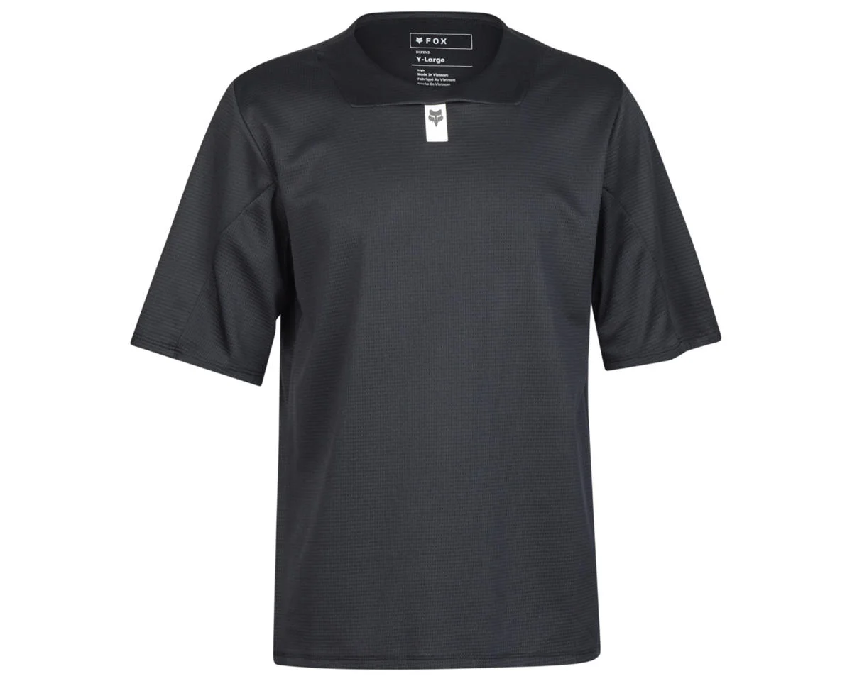 Fox Racing Youth Defend Short Sleeve Jersey (Black) (Youth XL)